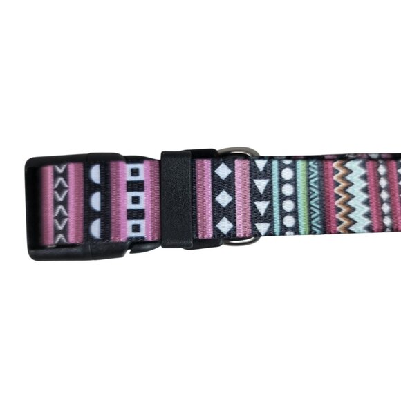 Mihqy Dog Collar Bohemian Purple Adj Small Medium Large Dogs Soft Closure NEW - Picture 6 of 7